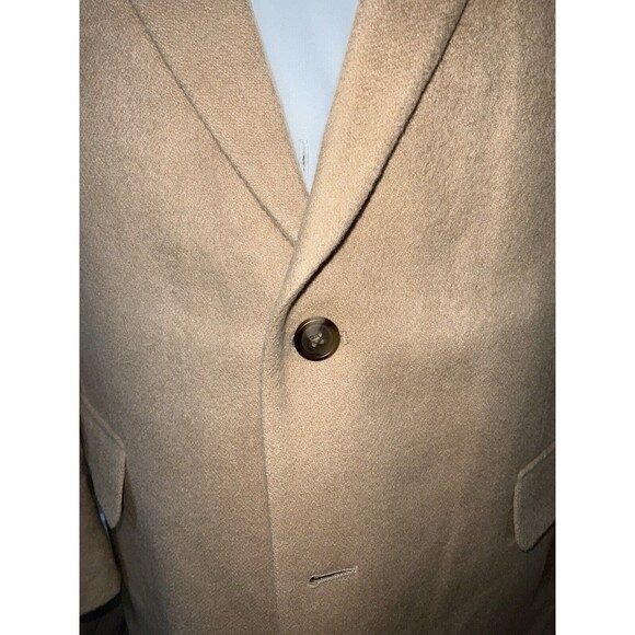 Jos. A. Bank 100% Camel Hair Sport Coat Blazer Jacket Mens Sz 43R Tan Beige - Picture 2 of 16